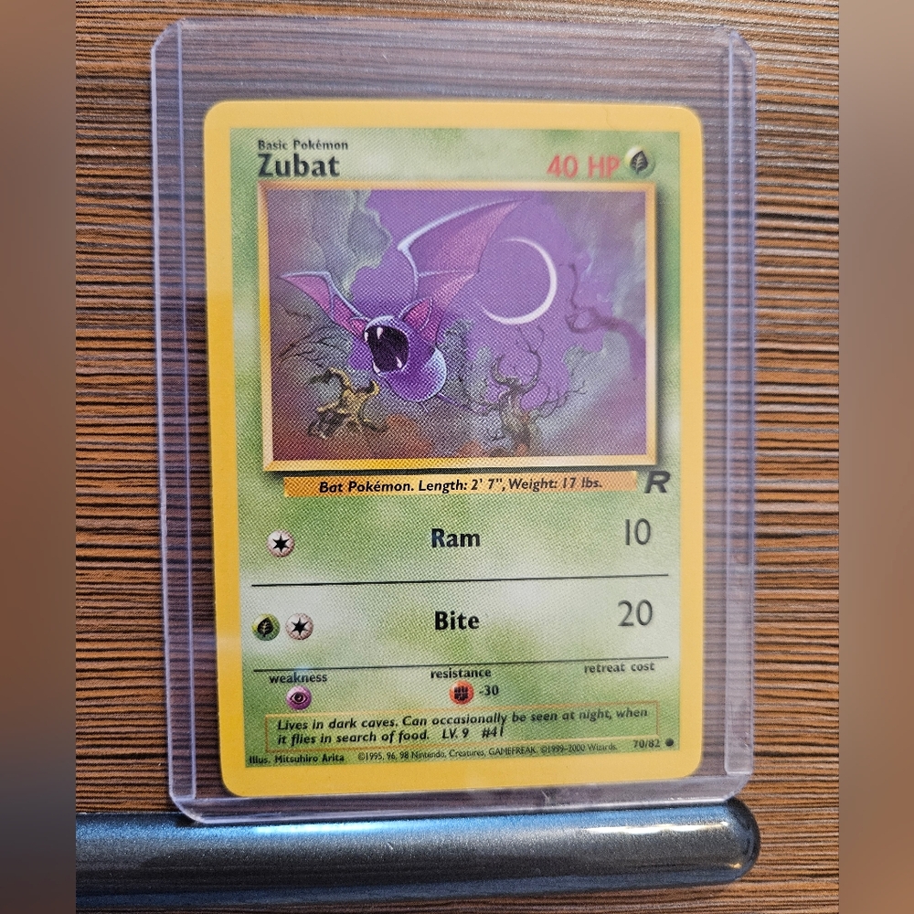 Zubat 70/82 Rocket Pokemon Trading Card
